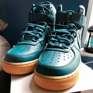 NIKE WOMENS AIR FORCE 1 HI - Midnight Turquoise